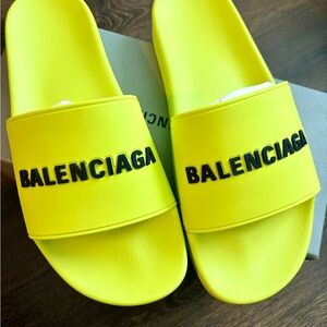Balenciaga Neon Yellow Slides